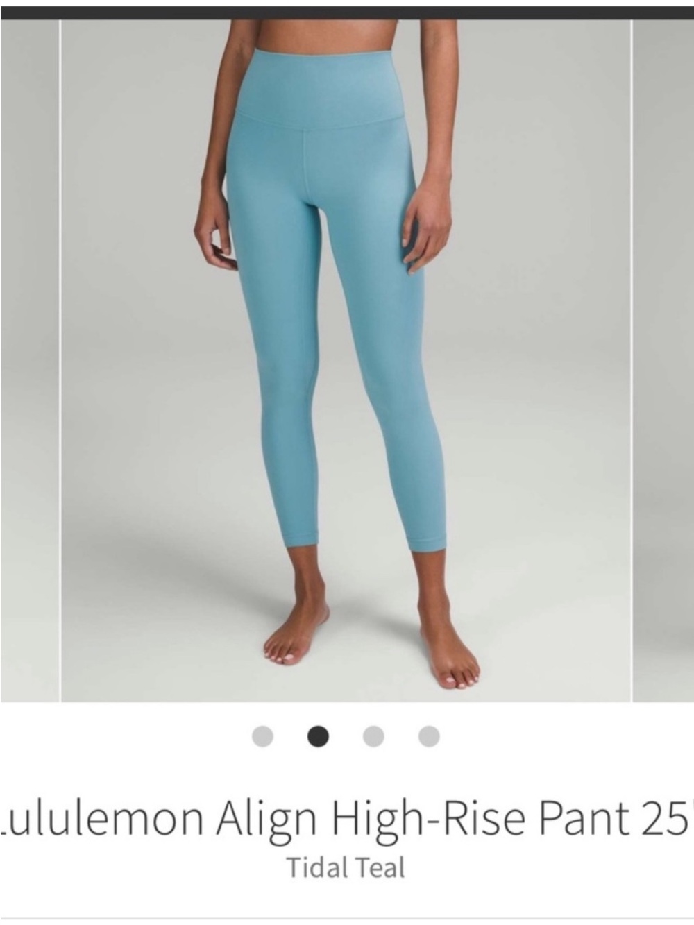 Lululemon Align High Rise Pants 25" Tidal Teal Sz 6